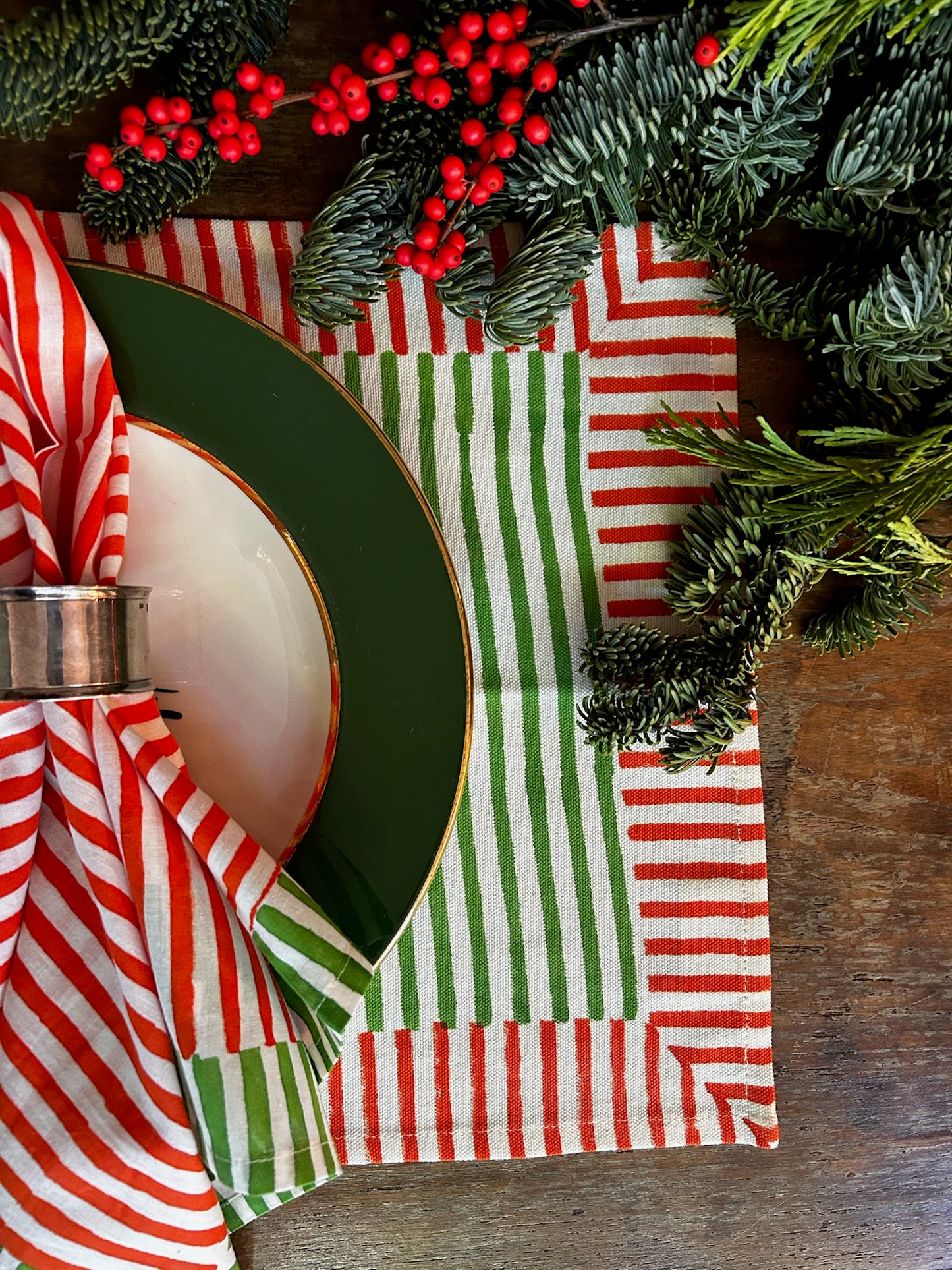 Le Stripe: Noel Napkins (set of 4)