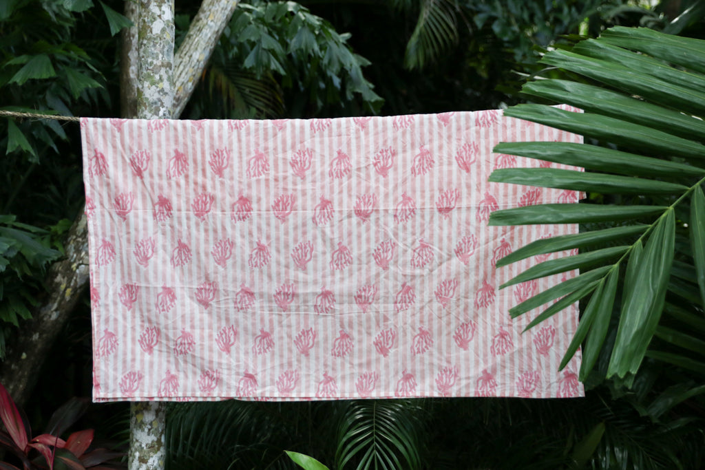 Coral Striped Pareo