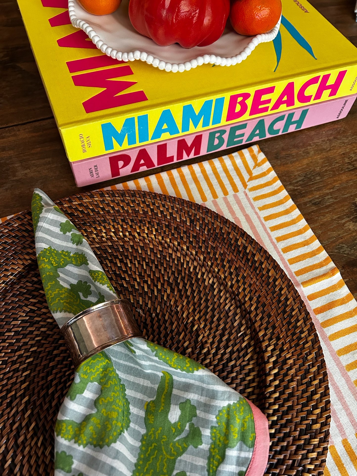 Later Gator Scalloped Napkins (set of 4)